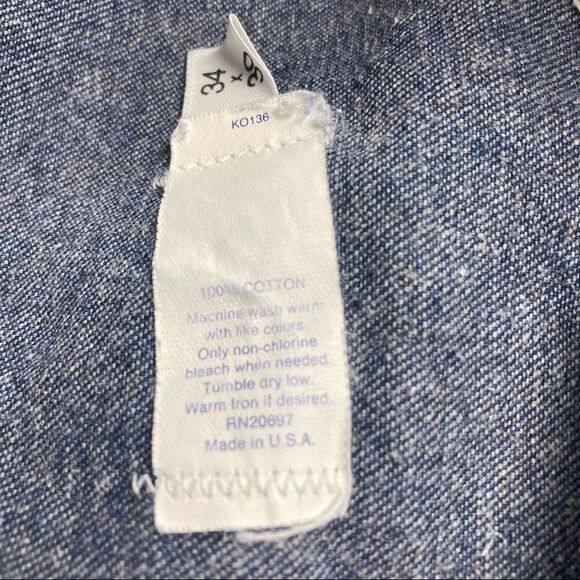 DICKIES Men’s Carpenter Jeans Size Tag 34/30 Blue Hand measures 30/28 - Picture 4 of 9